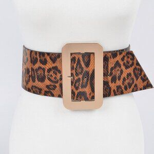 Leopard Big Buckle Belt